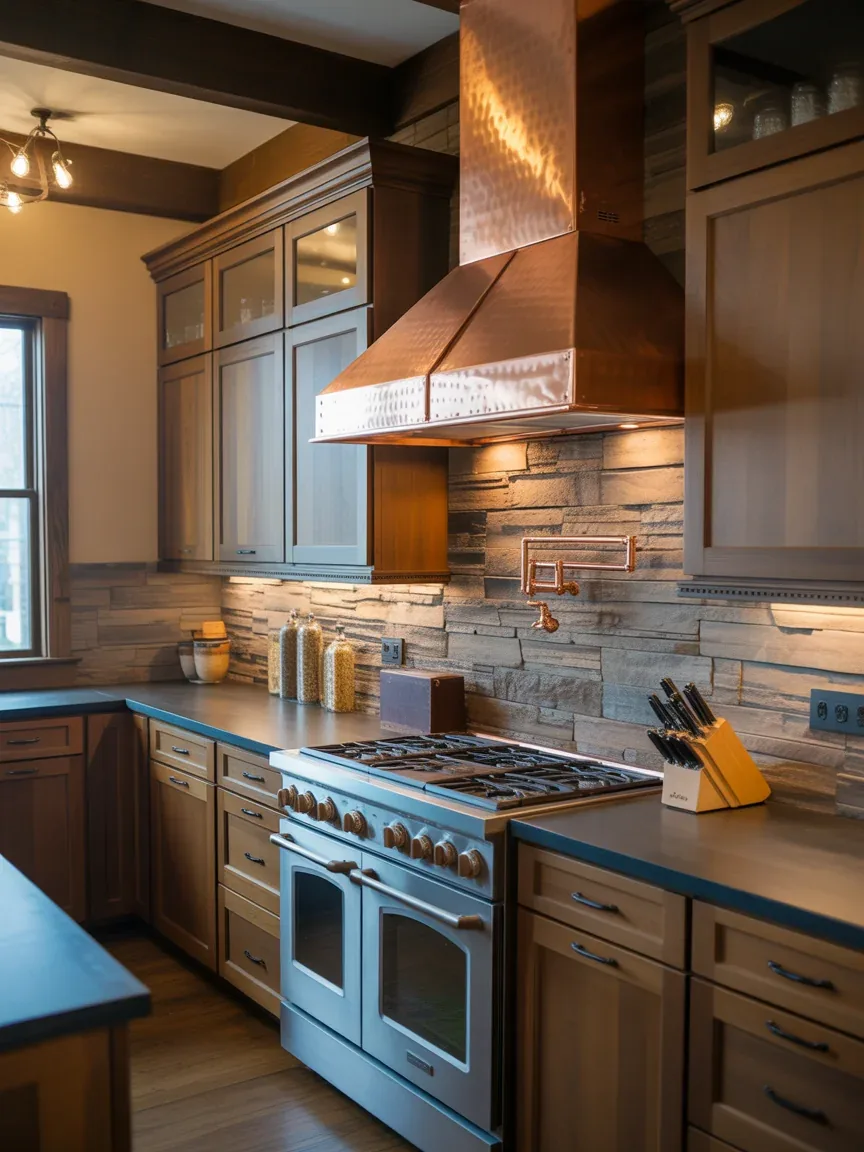 16. Vintage-Inspired Copper Hood 16. Vintage-Inspired Copper Hood