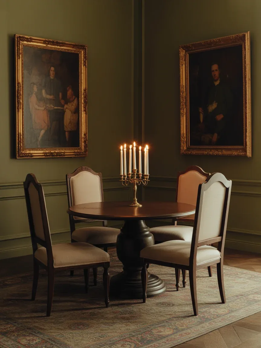 5. Vintage-Inspired Dining Room Drama 5. Vintage-Inspired Dining Room Drama