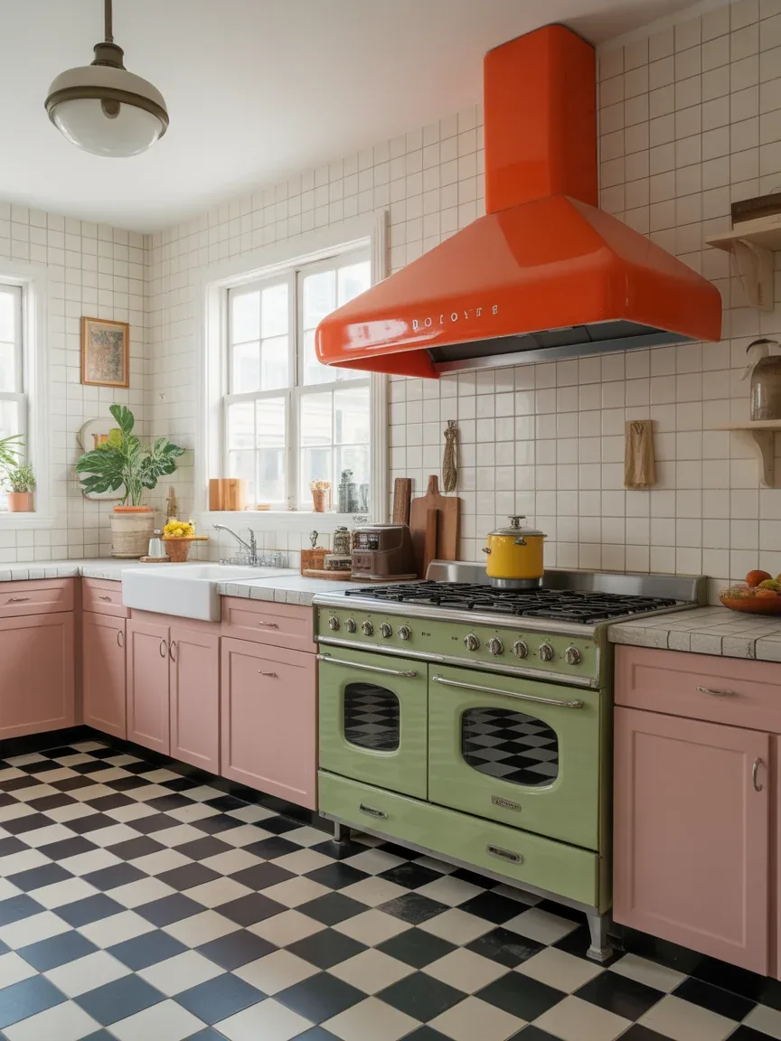 10. Vintage-Inspired Enamel Hood 10. Vintage-Inspired Enamel Hood