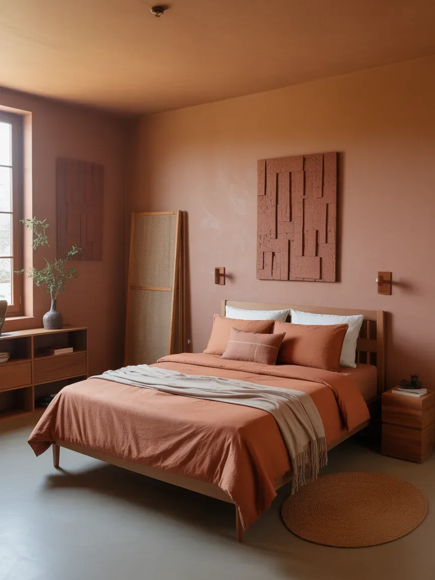 7. Warm Earthy Retreat With Clay Tones 7. Warm Earthy Retreat With Clay Tones