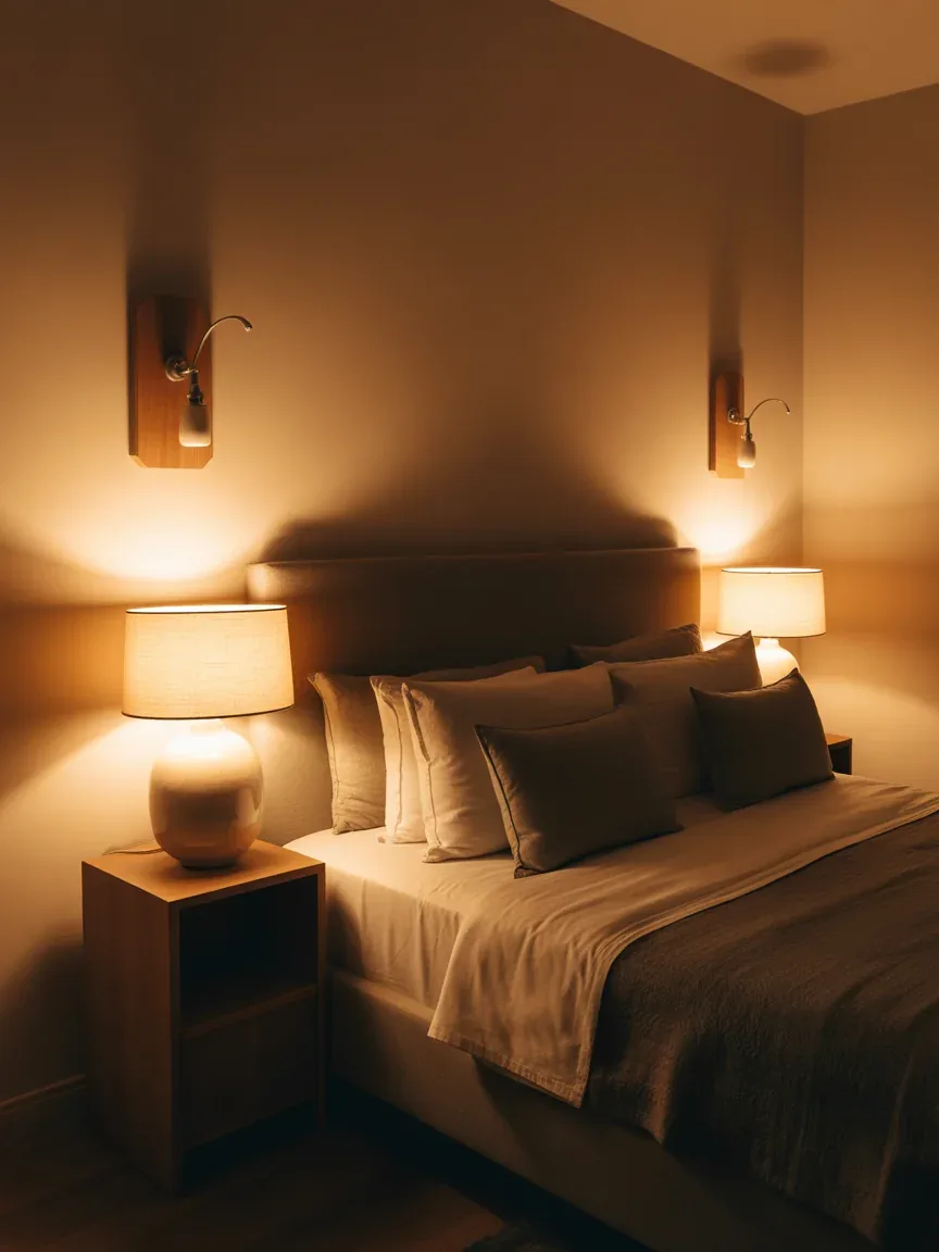 17. Warm Lighting Focused Cozy Retreat 17. Warm Lighting Focused Cozy Retreat