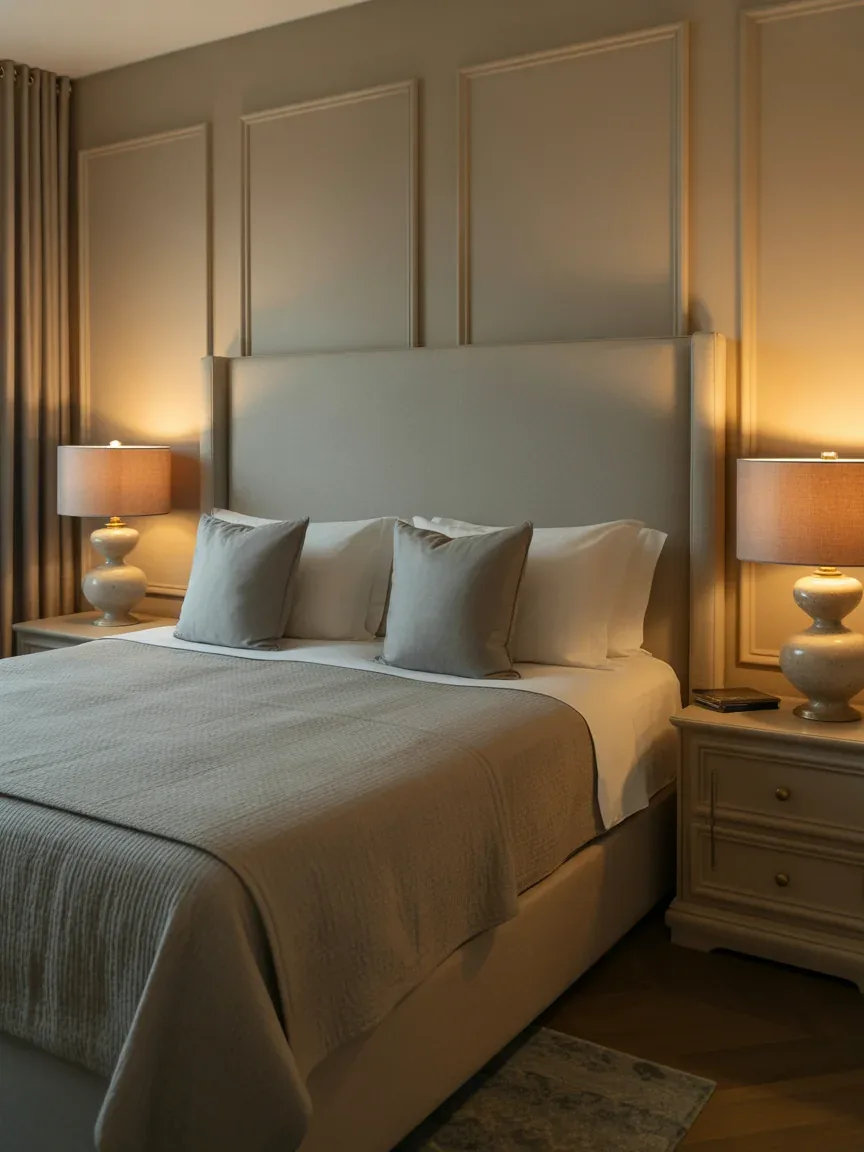 18. Warm Luxe Hotel-Inspired Bedroom 18. Warm Luxe Hotel-Inspired Bedroom