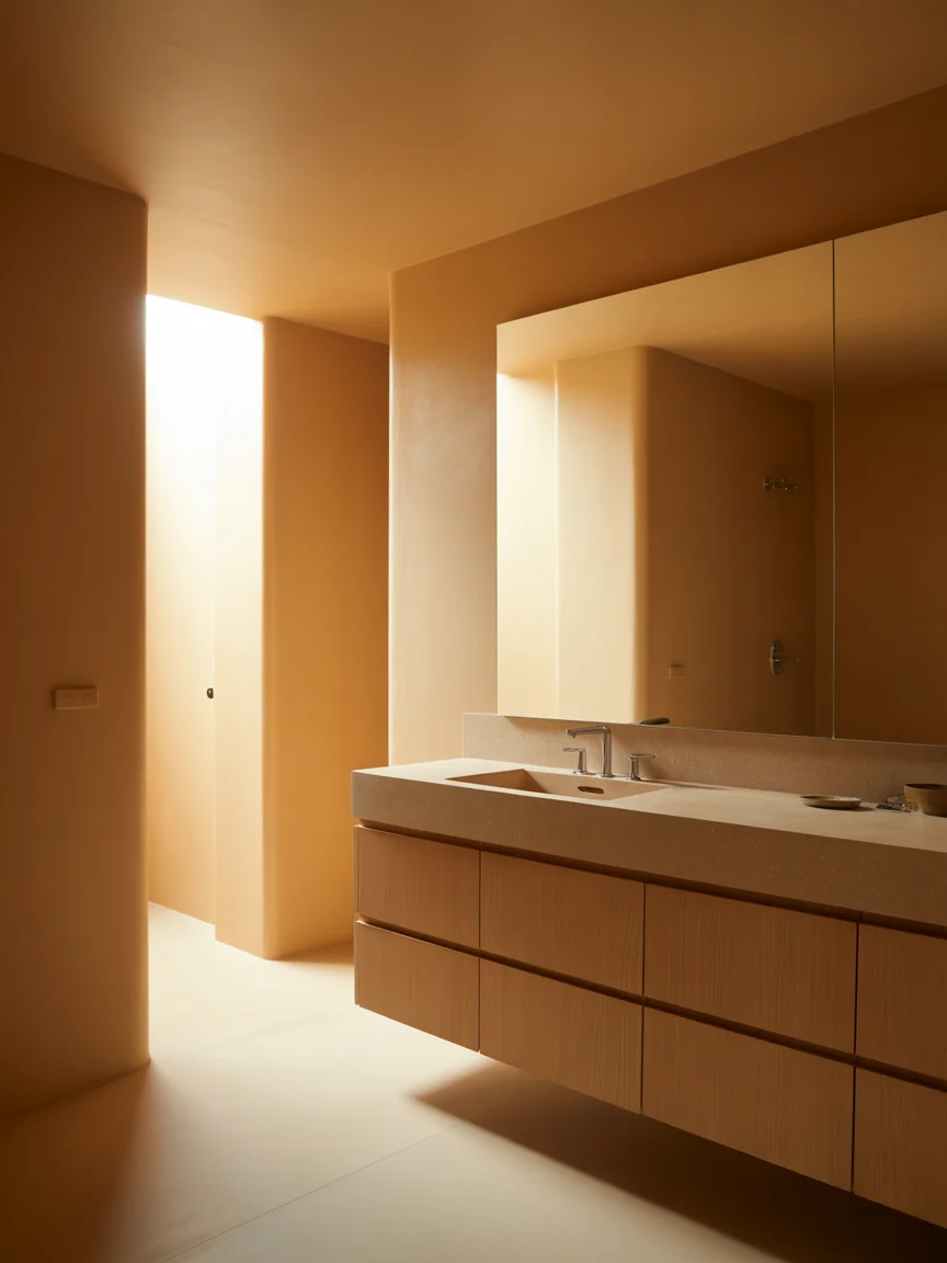 1. Warm Minimalist Sanctuary With Beige Layers