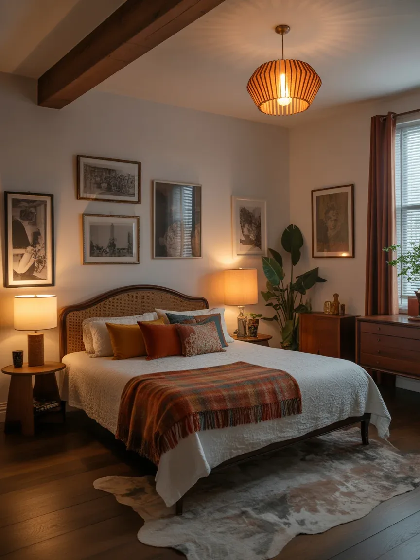 25. Warm Vintage Eclectic Bedroom 25. Warm Vintage Eclectic Bedroom