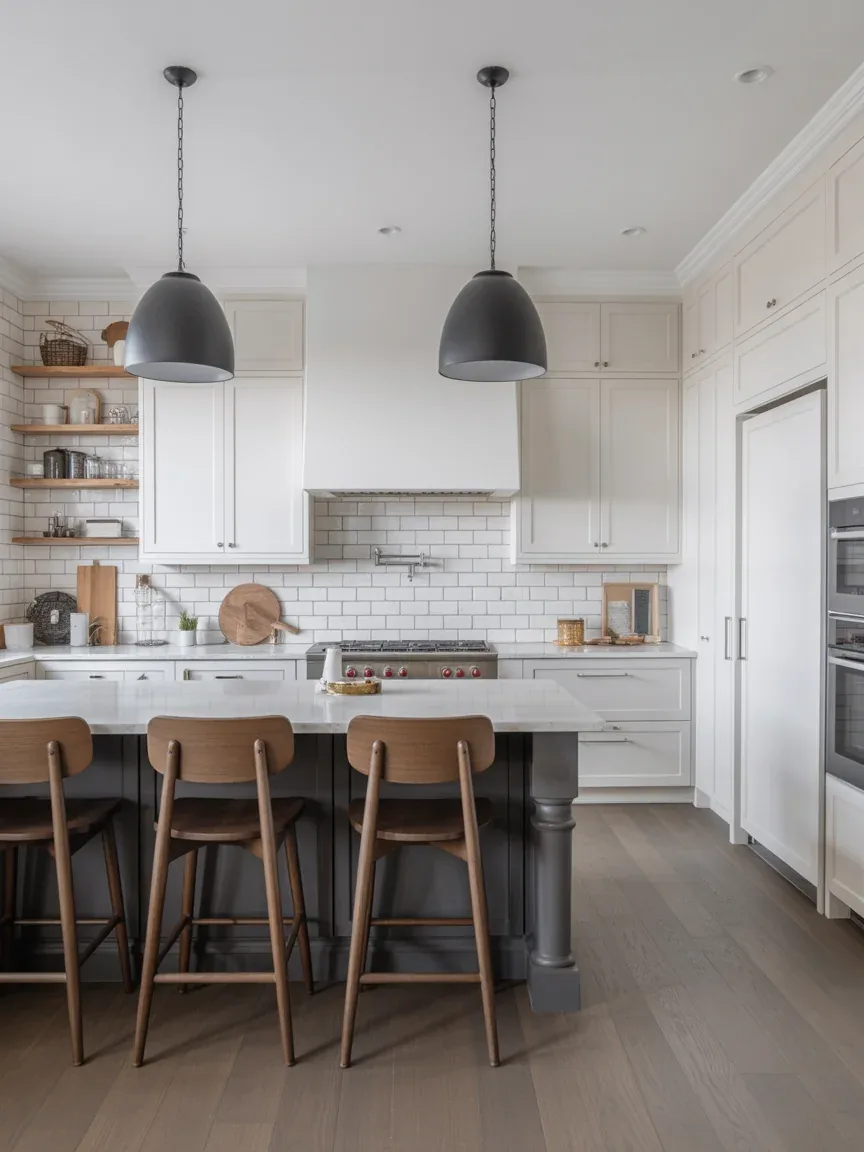 4. Weathered Gray Oak Modern Farmhouse Kitchen 4. Weathered Gray Oak Modern Farmhouse Kitchen