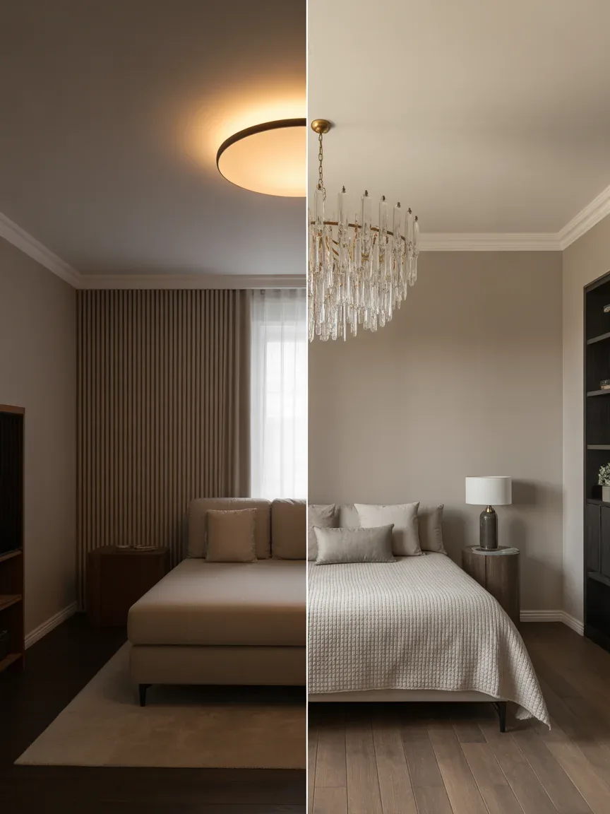 What’s the Real Difference Between Flush Mount and Hanging Chandeliers? What’s the Real Difference Between Flush Mount and Hanging Chandeliers?