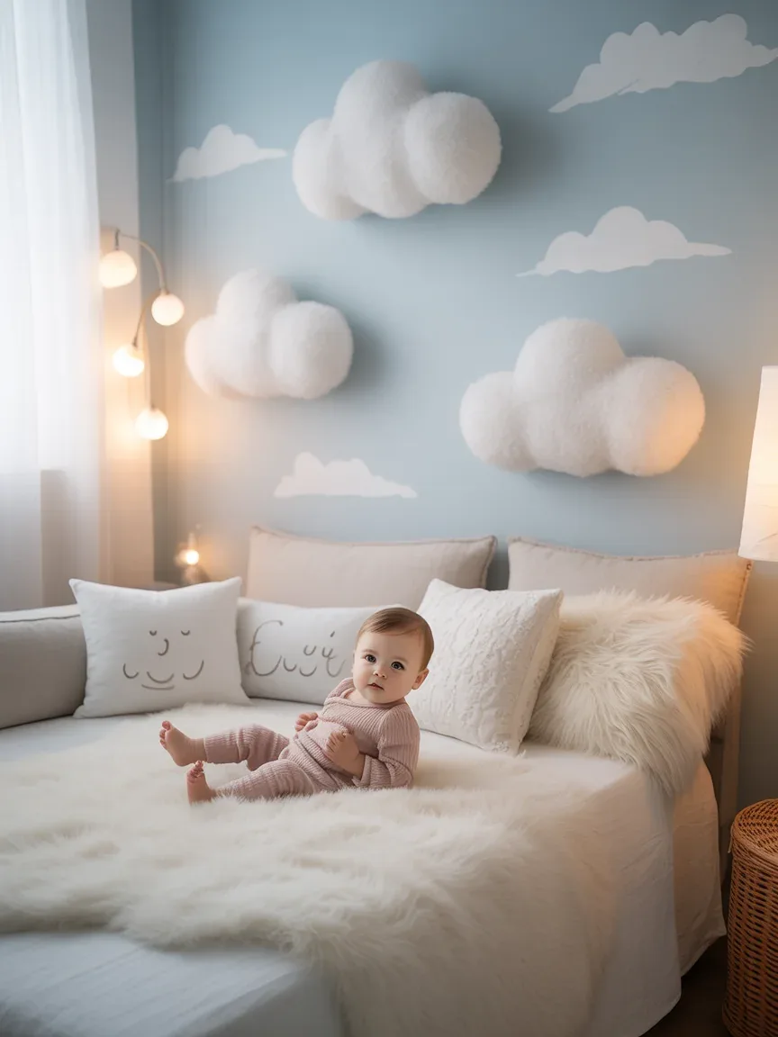 16. Whimsical Cloud-Themed Nursery 16. Whimsical Cloud-Themed Nursery