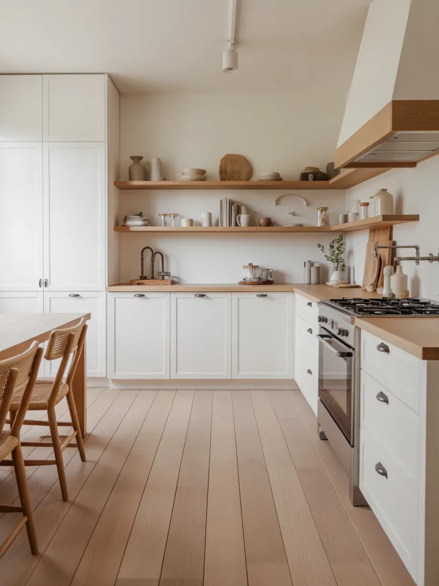 3. White Oak Scandinavian Farmhouse Flooring 3. White Oak Scandinavian Farmhouse Flooring