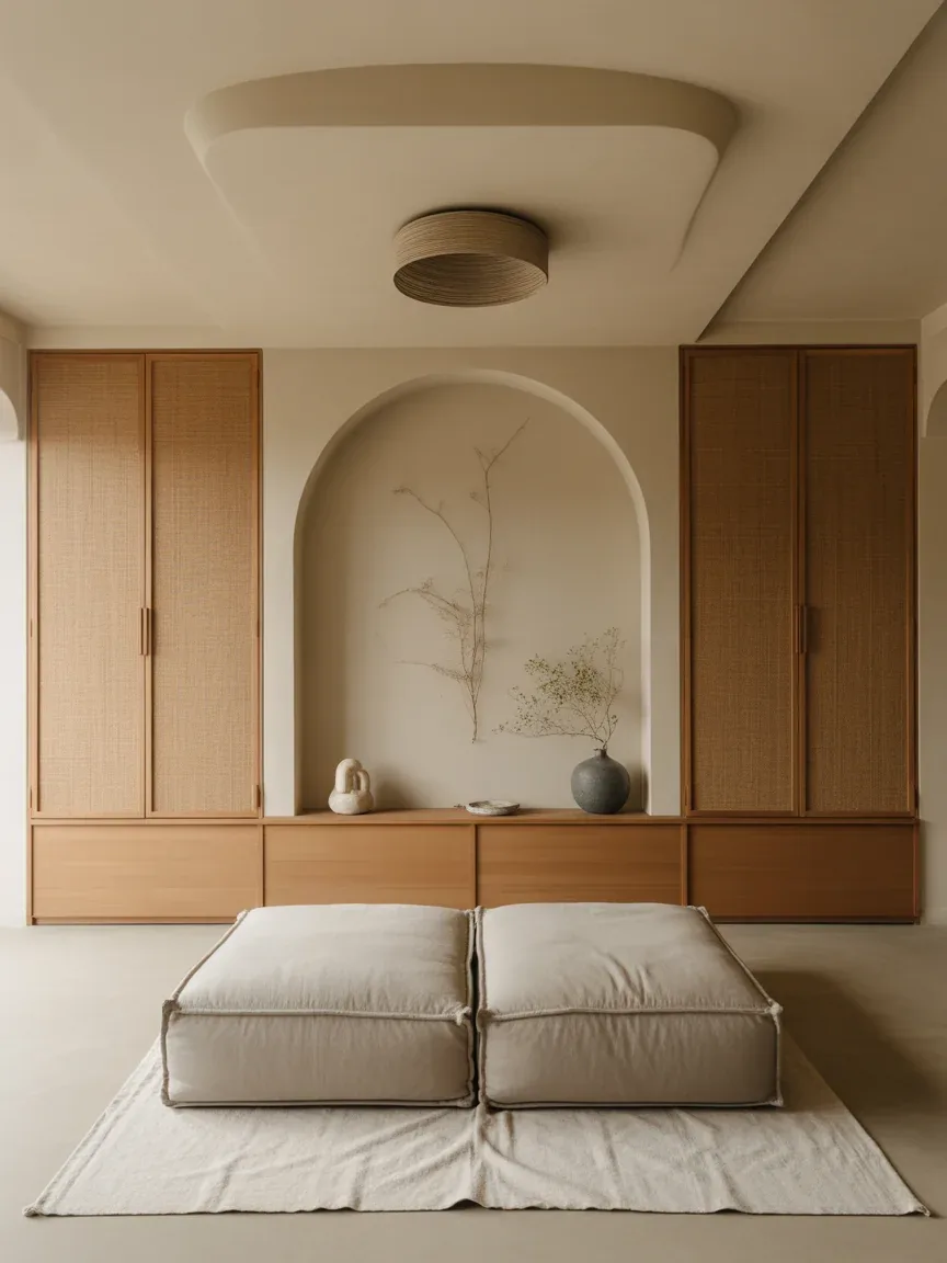 22. Zen-Inspired Living Room With Hidden Calm 22. Zen-Inspired Living Room With Hidden Calm