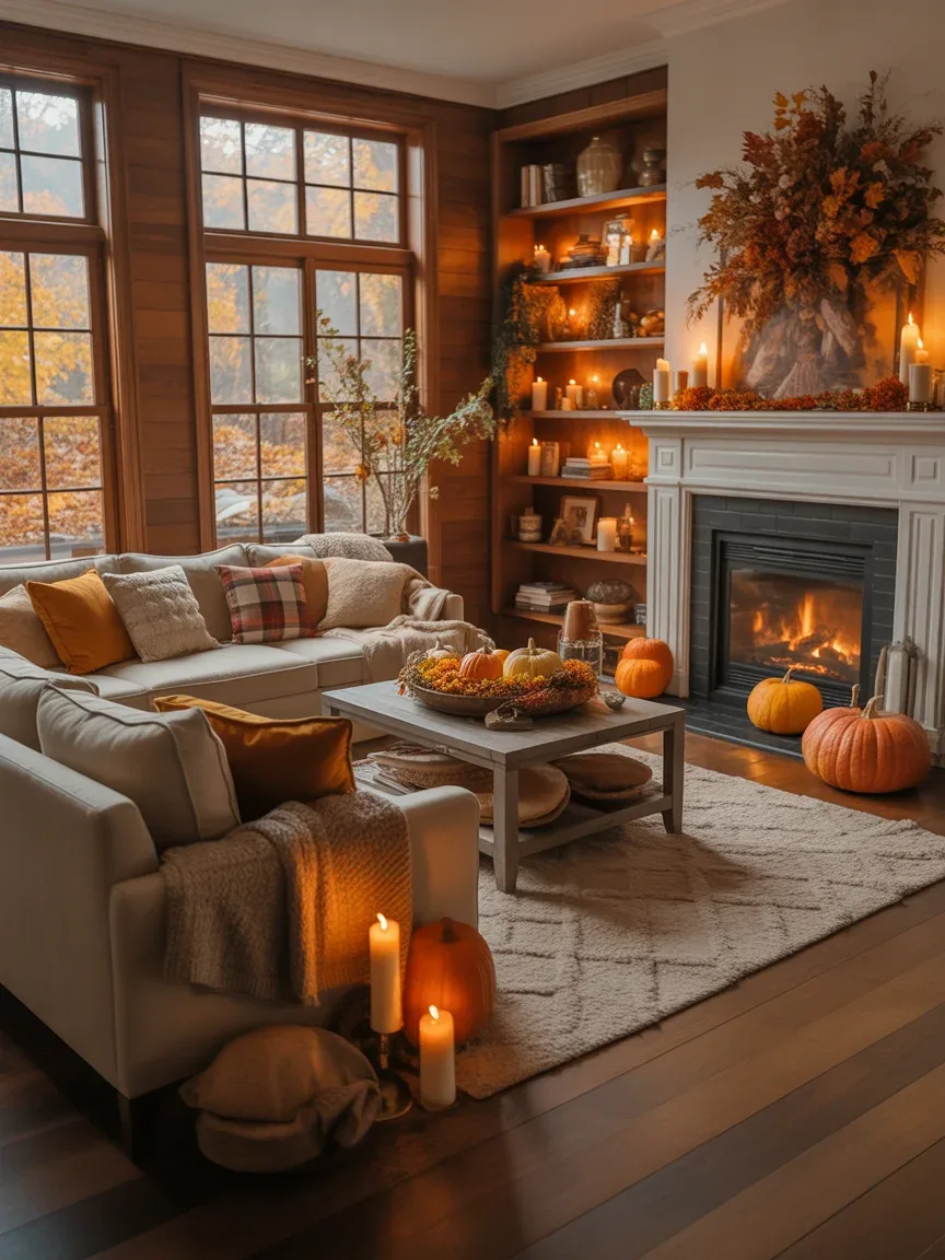 15 Fall Living Room Decor Ideas That Bring Cozy Autumn Vibes Home Instantly