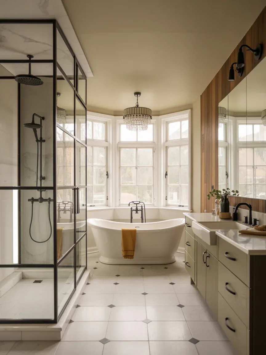 16 Bathroom With Black Fixtures Ideas That Create a Bold and Modern Interior Style You'll Want to Copy