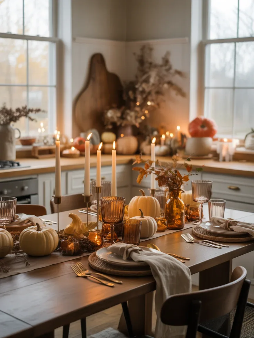 16 Fall Kitchen Table Decor Ideas for a Warm and Cozy Dining Space