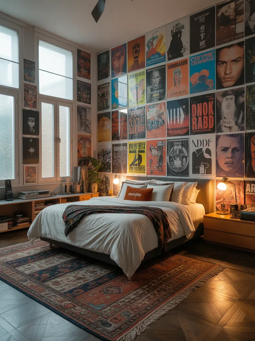 16 Music Poster Wall Decor Room Ideas That Instantly Show Off Your Personality