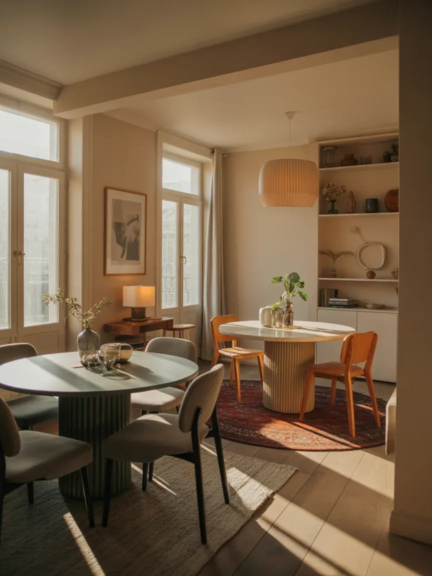 16 Small Dining Room Ideas With Round Tables That Save Space Beautifully
