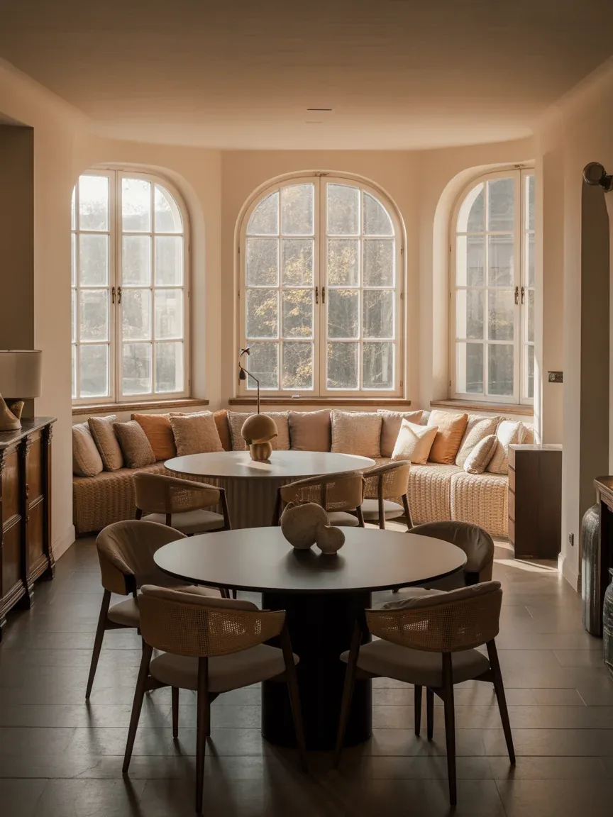 16 Small Dining Room Ideas With Round Tables That Save Space Beautifully
