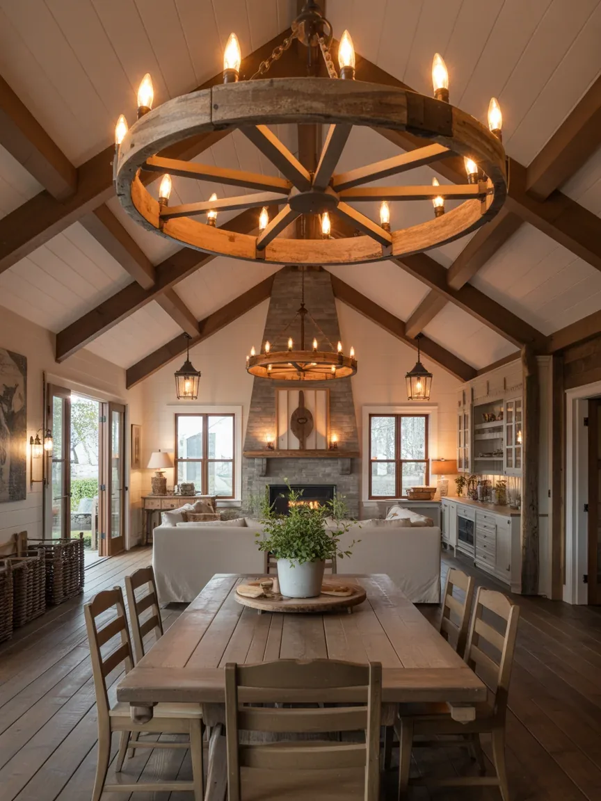 17 Rustic Light Fixtures That Bring Warmth and Charm to Farmhouse Style Interiors