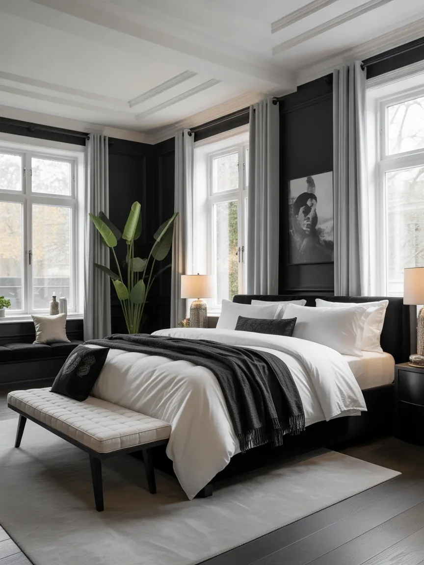 20 Black And White Bedroom Ideas That Look Straight Out Of A Magazine