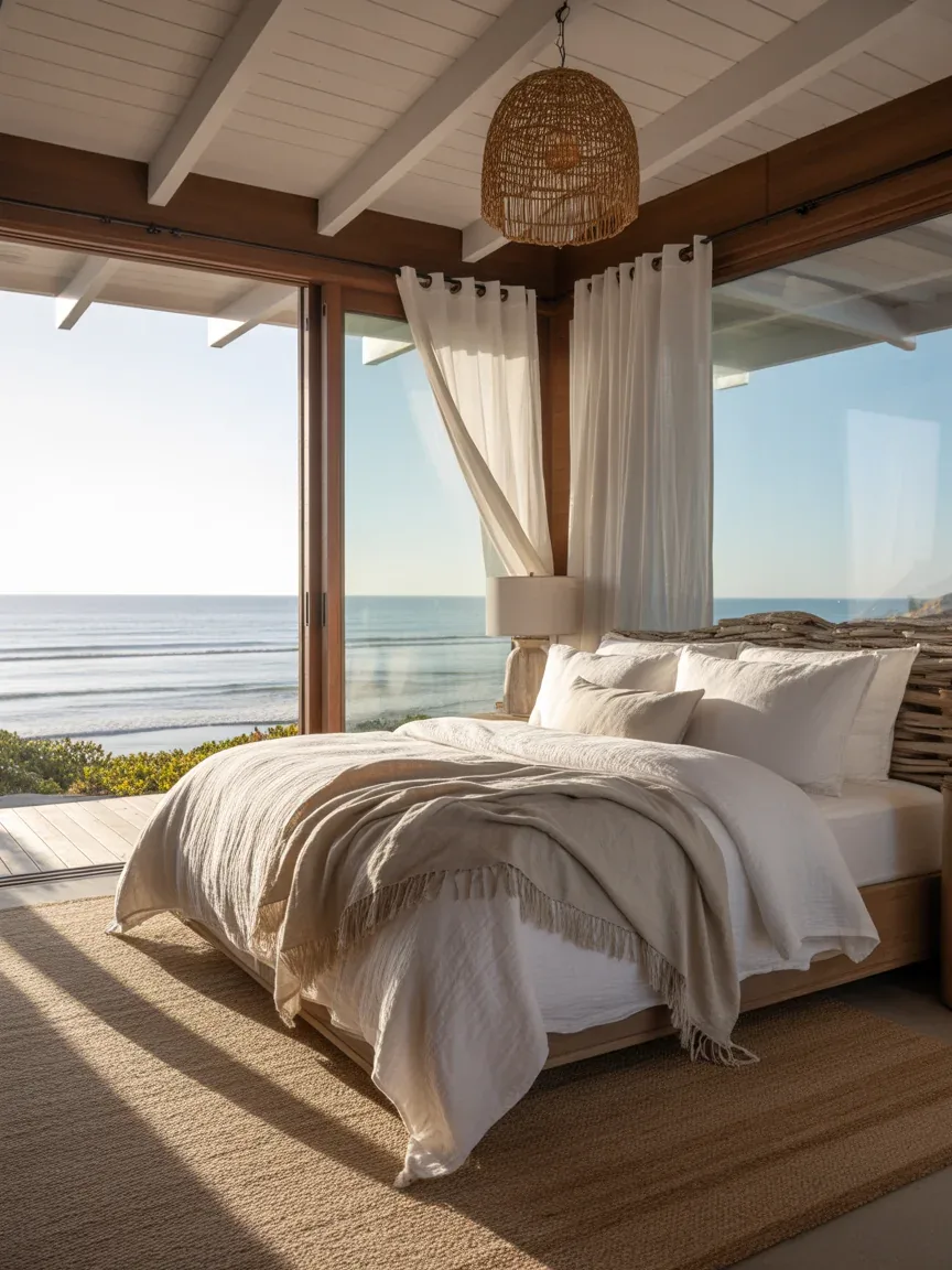 22 Coastal Bedroom Ideas That Feel Light, Airy, and Relaxing