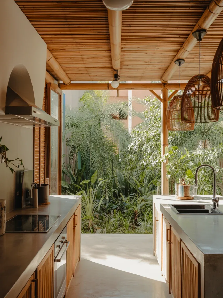 14. Bamboo Ceiling With Tropical Modern Style 14. Bamboo Ceiling With Tropical Modern Style