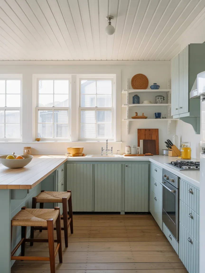 7. Beadboard Ceiling With Coastal Charm 7. Beadboard Ceiling With Coastal Charm