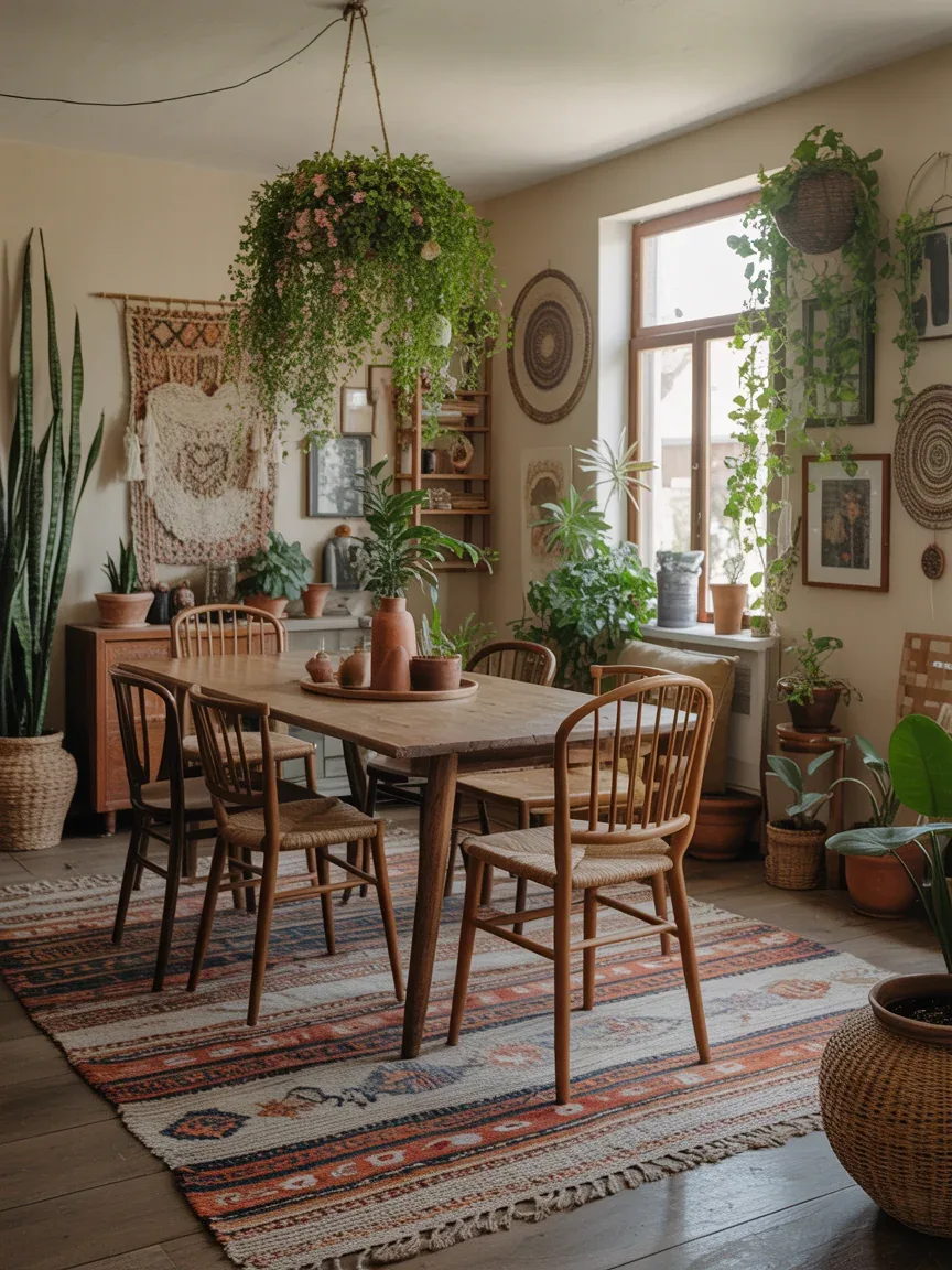 8. Bohemian Eclectic Dining Room Full Of Texture 8. Bohemian Eclectic Dining Room Full Of Texture