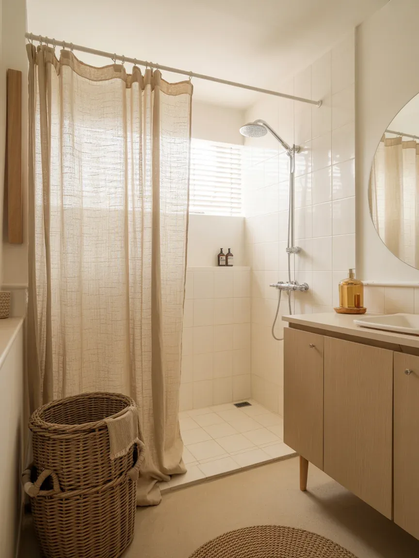 3. Coastal Minimalist Bathroom With Sandy Neutrals 3. Coastal Minimalist Bathroom With Sandy Neutrals