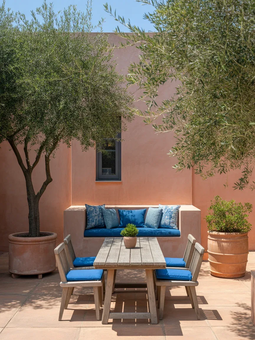 13. Colorful Mediterranean Courtyard 13. Colorful Mediterranean Courtyard