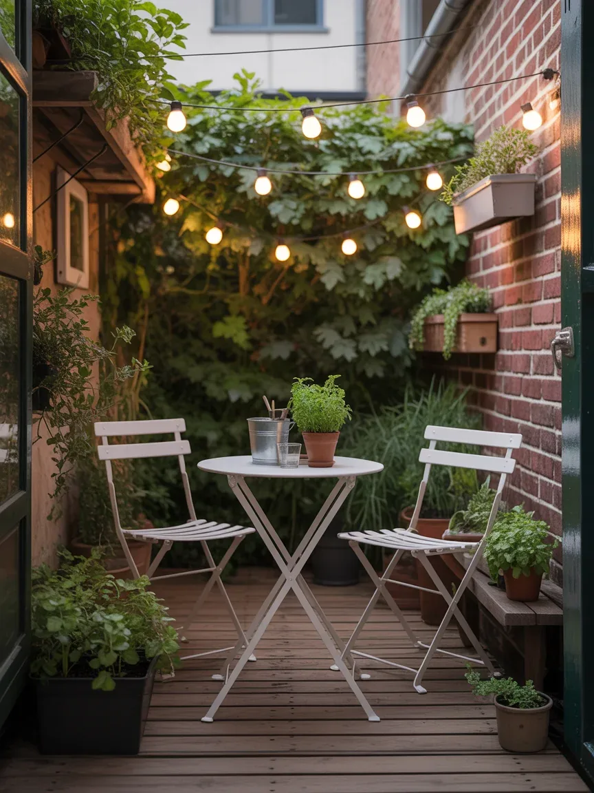 8. Compact Bistro Corner for Morning Coffee 8. Compact Bistro Corner for Morning Coffee