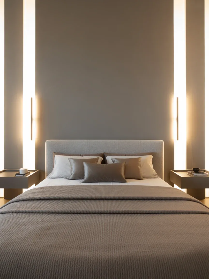 20. Contemporary Gray Bedroom With Clean Lines 20. Contemporary Gray Bedroom With Clean Lines