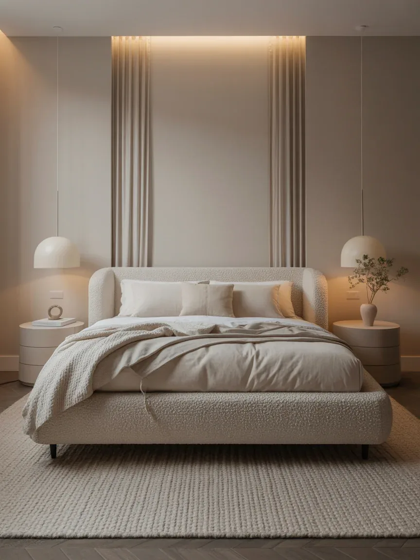 10. Contemporary Neutral Bedroom With Luxe Textures 10. Contemporary Neutral Bedroom With Luxe Textures