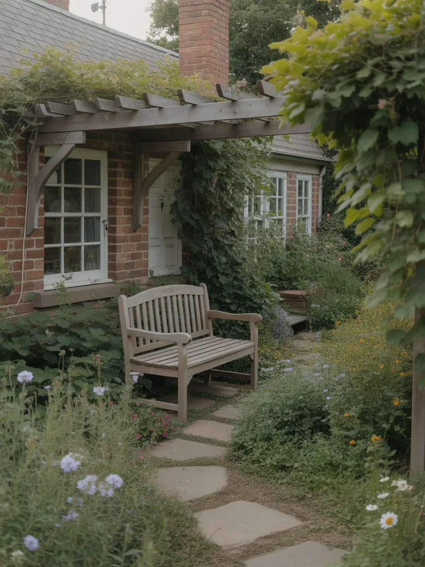 9. Cottage Garden Backyard Pathway 9. Cottage Garden Backyard Pathway