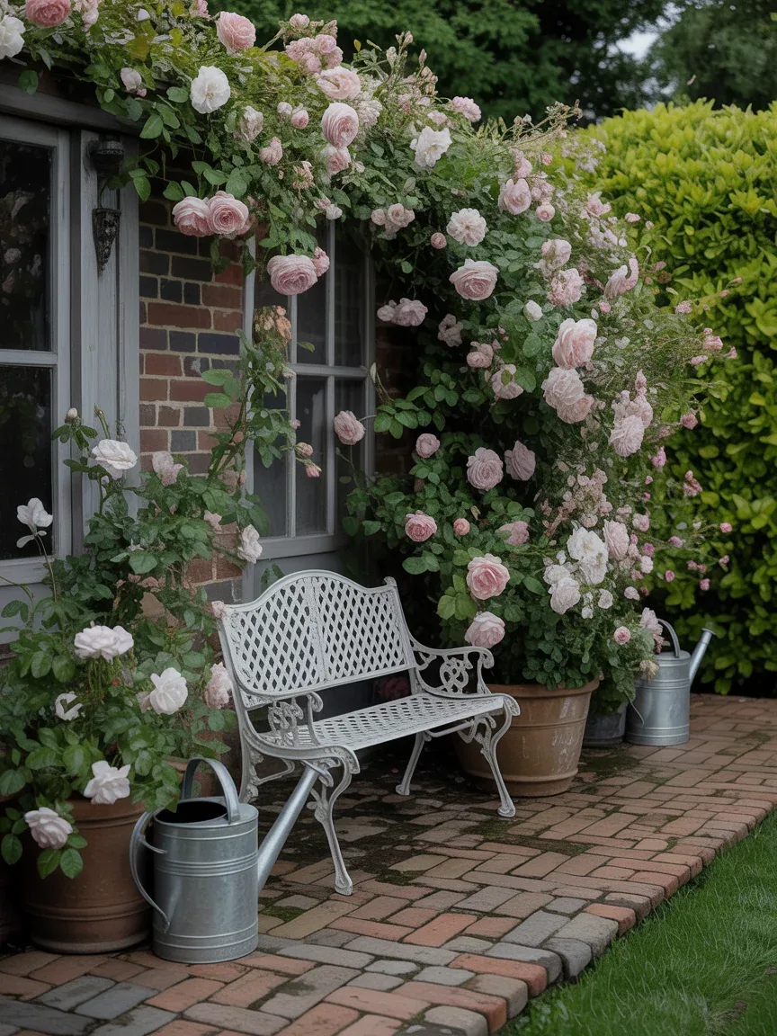 11. Cottage Garden Retreat With Overflowing Flowers 11. Cottage Garden Retreat With Overflowing Flowers