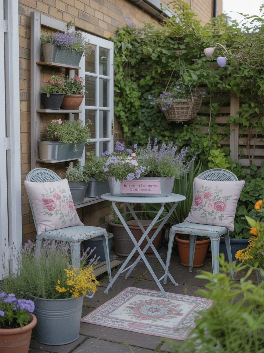 10. Cottagecore Backyard Filled With Flowers and Vintage Charm 10. Cottagecore Backyard Filled With Flowers and Vintage Charm