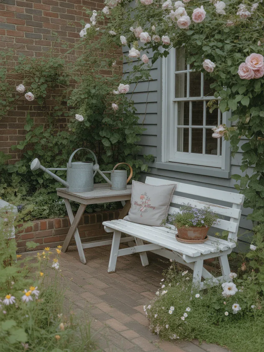 15. Cottagecore Backyard Garden Nook 15. Cottagecore Backyard Garden Nook
