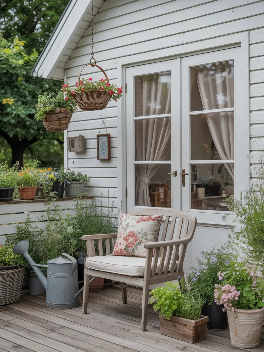 15. Cottagecore Patio With Storybook Charm 15. Cottagecore Patio With Storybook Charm