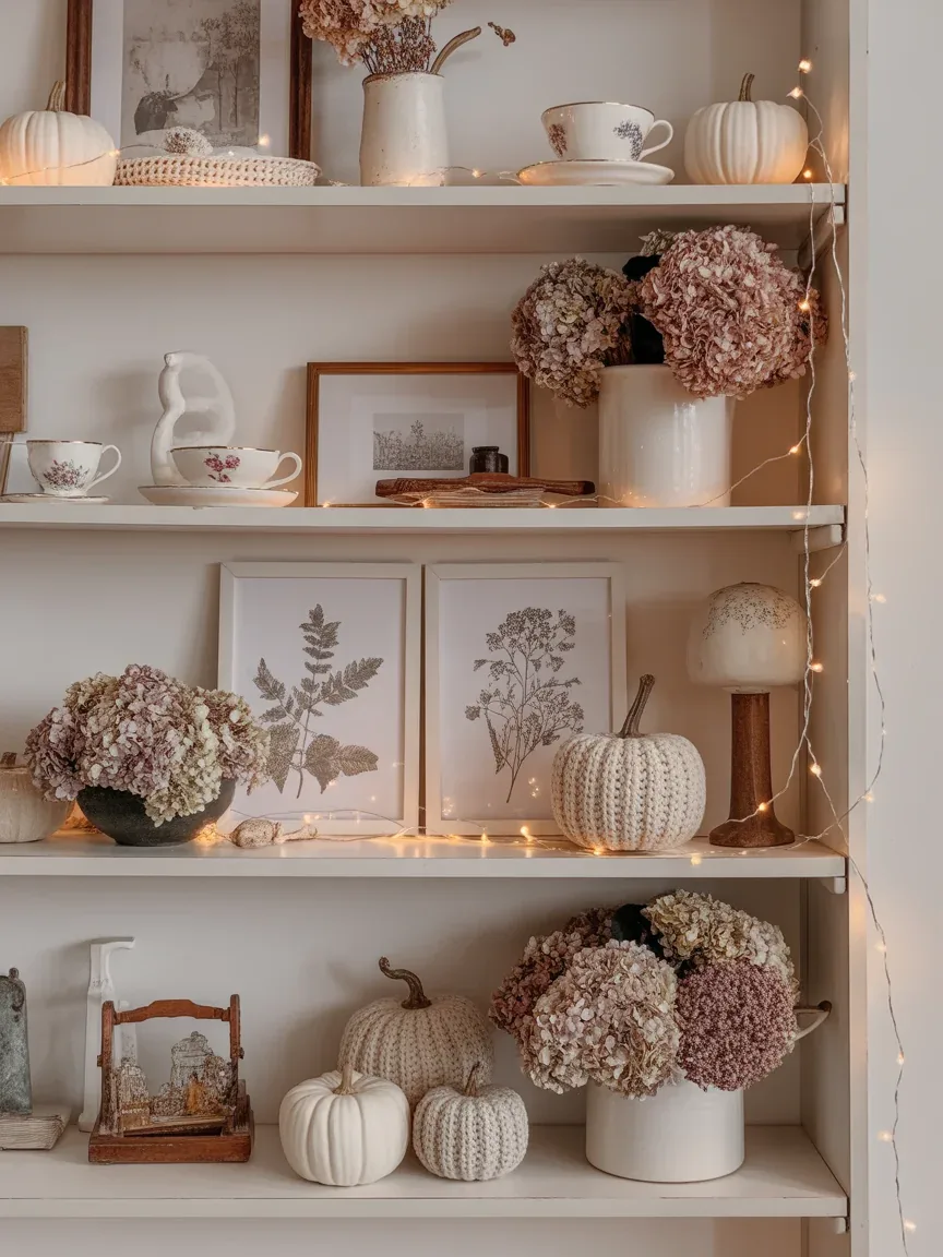 3. Cozy Cottagecore Shelves Full Of Soft Texture 3. Cozy Cottagecore Shelves Full Of Soft Texture