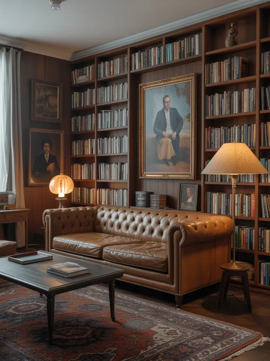 5. Cozy Dark Academia Reading Room 5. Cozy Dark Academia Reading Room