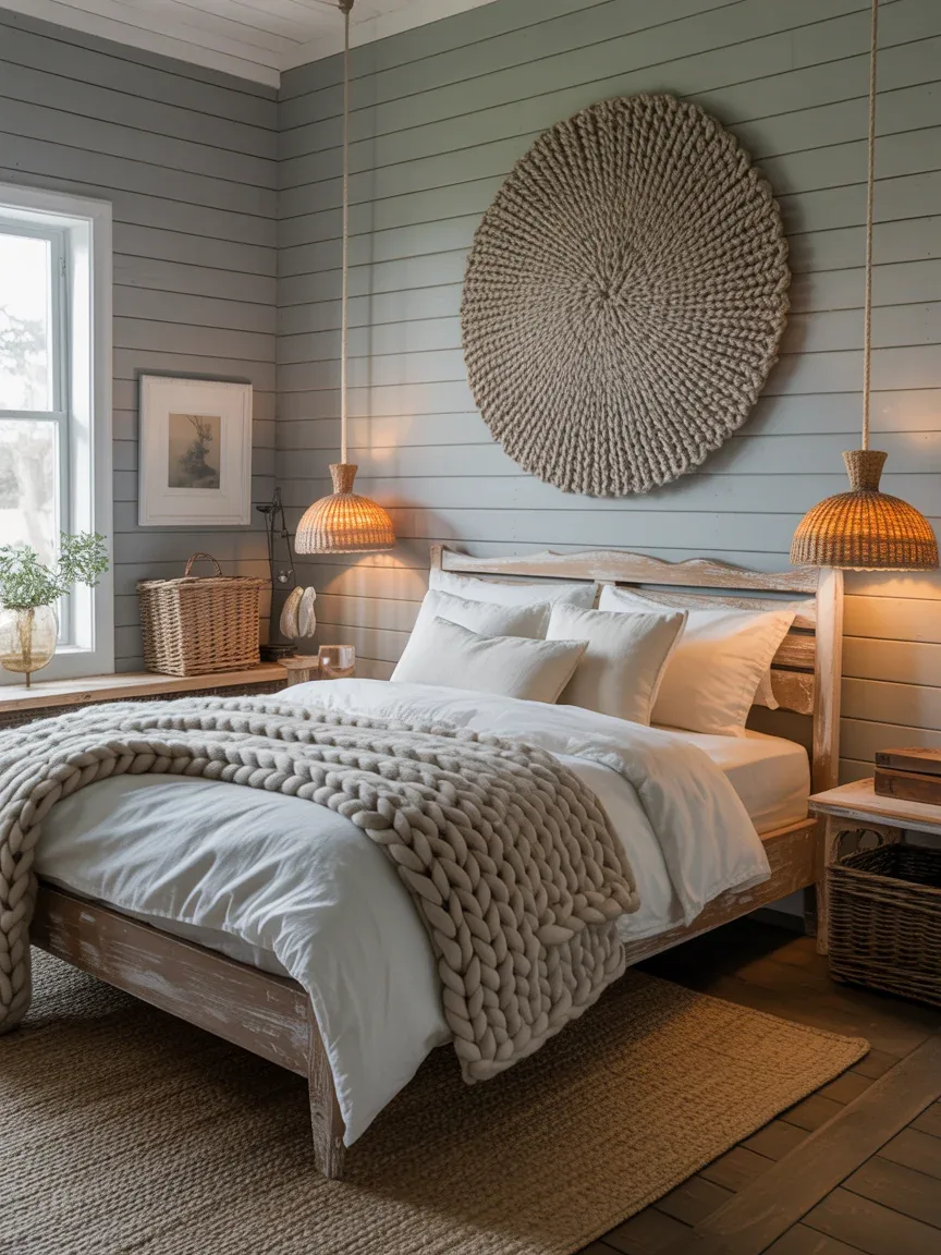 3. Cozy Farmhouse Bedroom With Weathered Gray Wood 3. Cozy Farmhouse Bedroom With Weathered Gray Wood