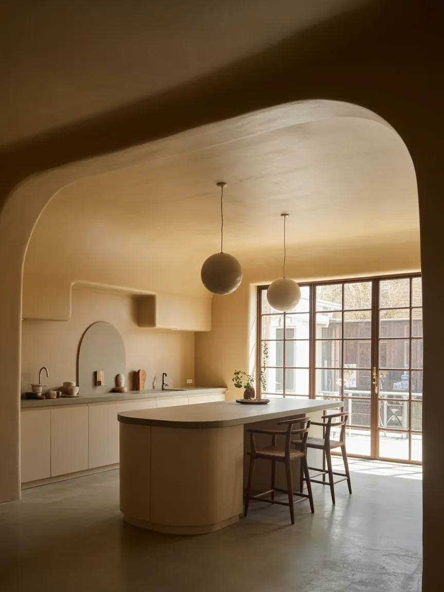 16. Curved Ceiling Design With Soft Contemporary Lines 16. Curved Ceiling Design With Soft Contemporary Lines