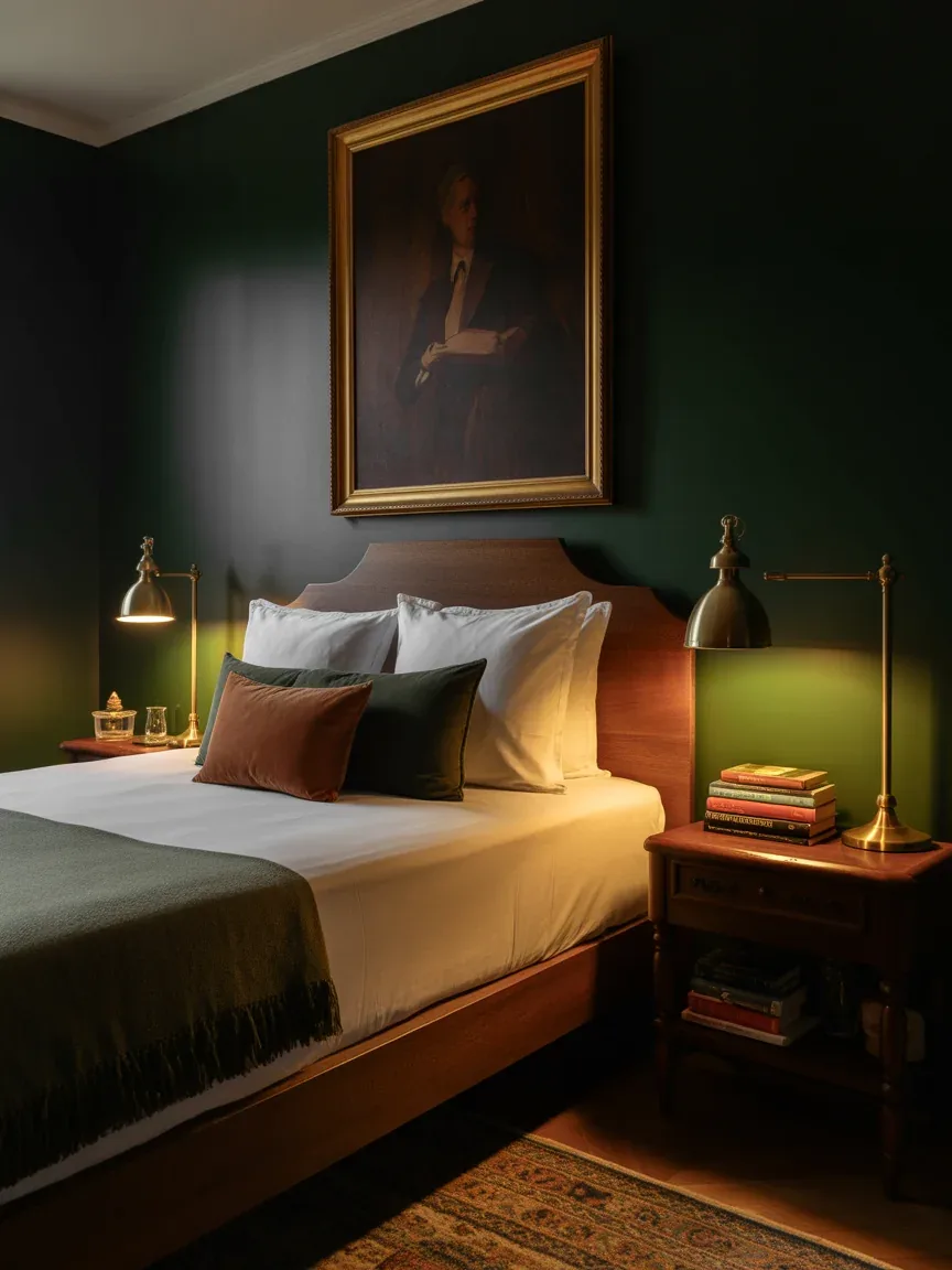 4. Dark Academia Bedroom With Moody Charm 4. Dark Academia Bedroom With Moody Charm