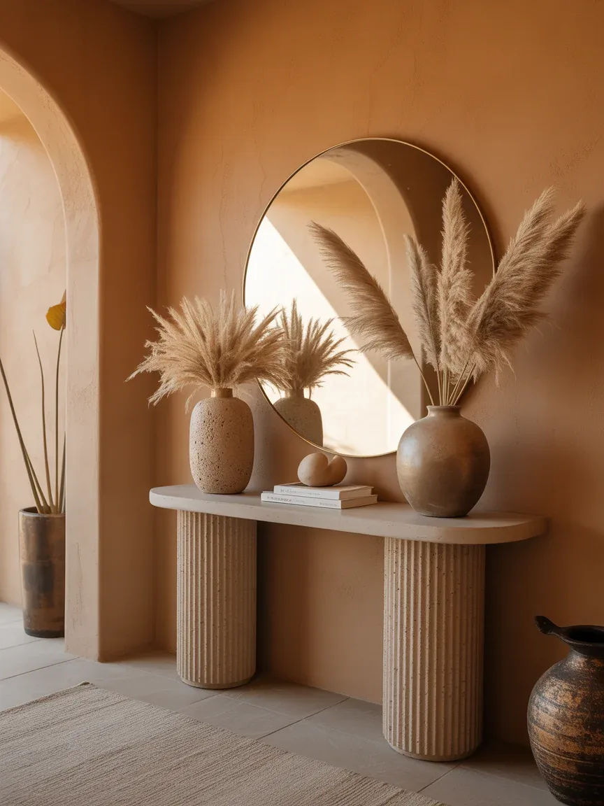 10. Desert Modern Entryway With Warm Minimalism 10. Desert Modern Entryway With Warm Minimalism