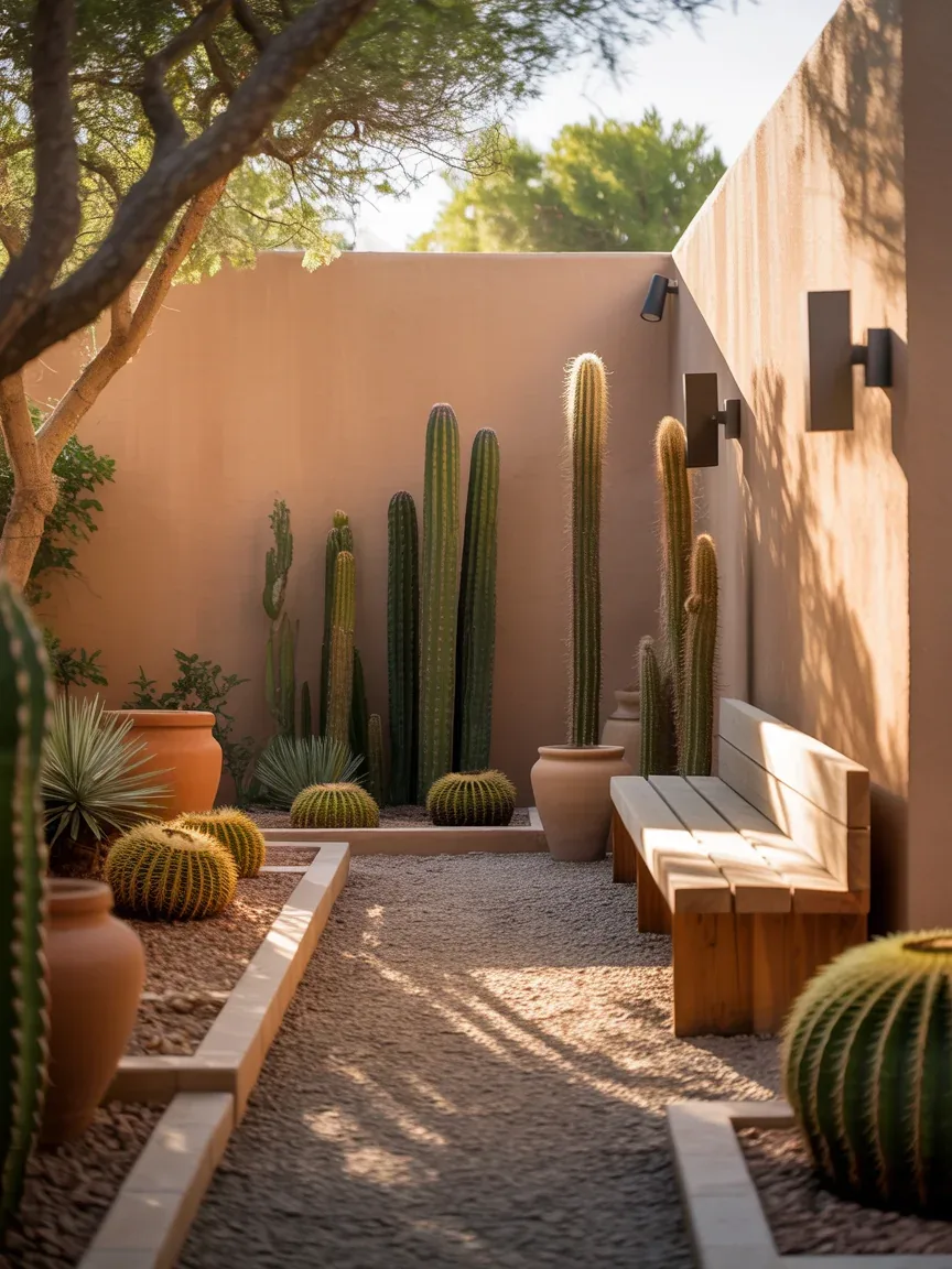 9. Desert-Inspired Backyard With Warm Earthy Tones 9. Desert-Inspired Backyard With Warm Earthy Tones