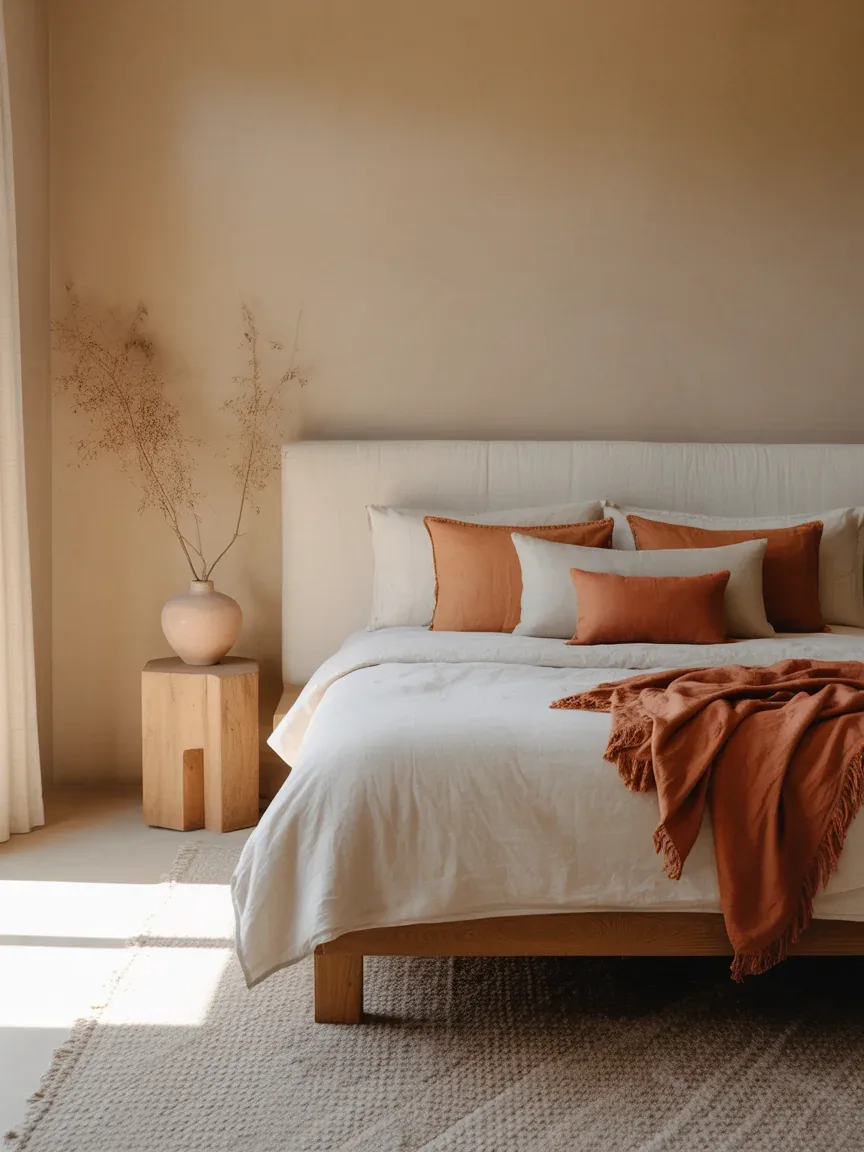 6. Earthy Organic Bedroom Sanctuary 6. Earthy Organic Bedroom Sanctuary
