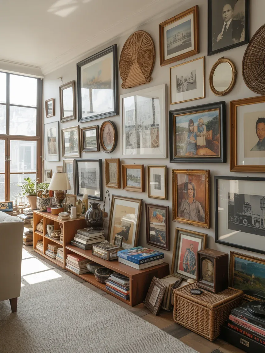 Eclectic Gallery Wall Ideas for Displaying Art, Photos, and Personal Treasures Beautifully Like a Pro