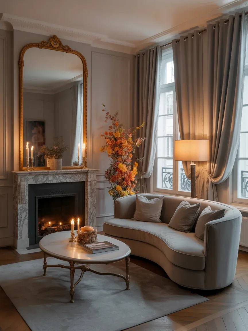 10. Elegant Parisian-Inspired Fall Salon 10. Elegant Parisian-Inspired Fall Salon