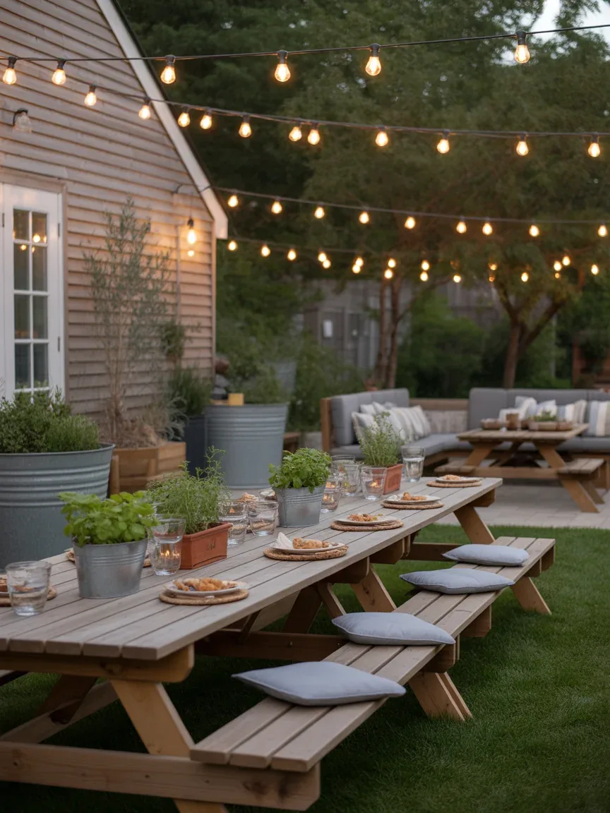 11. Farmhouse Picnic Patio 11. Farmhouse Picnic Patio