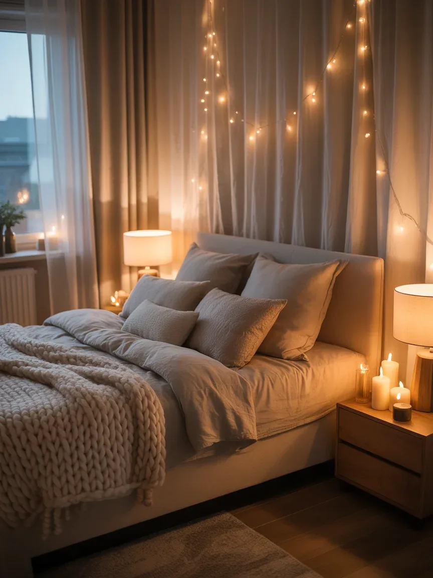 How to Create a Cozy Bedroom Aesthetic at Night With Dreamy Soft Lighting
