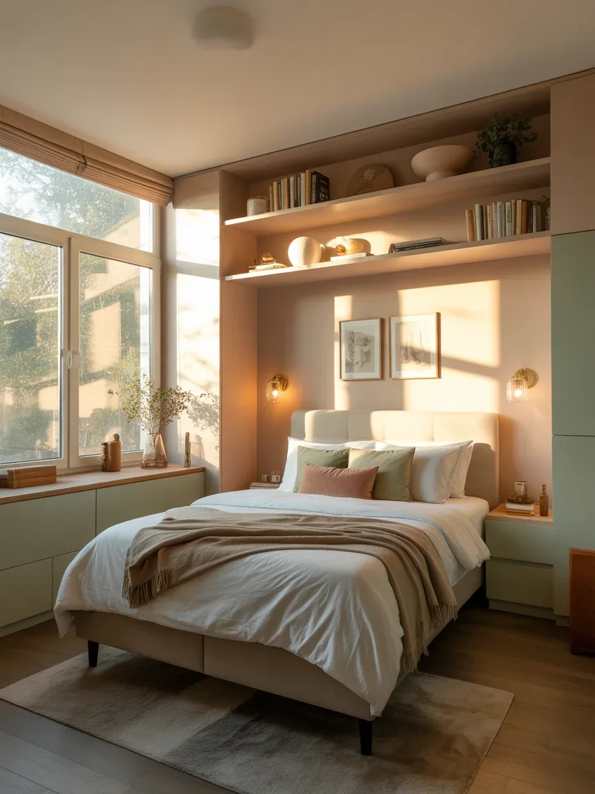 How to Design a Small Bedroom for Couples With Brilliant Space-Saving Tricks
