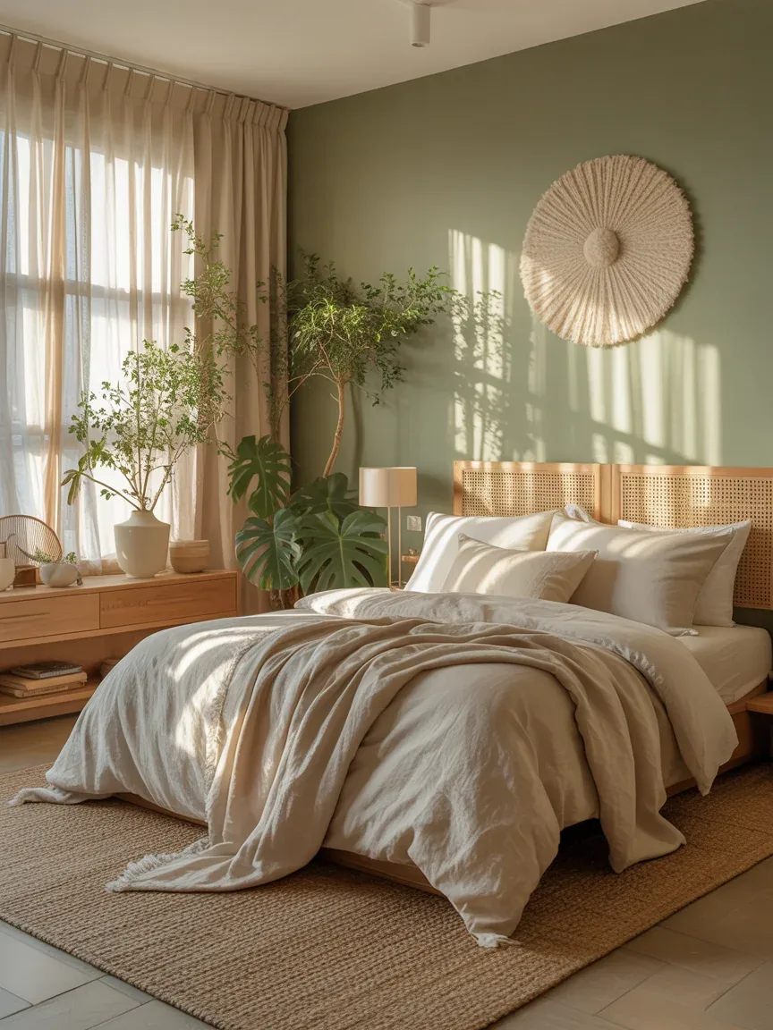 How to Style a Beige and Sage Green Bedroom for a Dreamy Natural Retreat