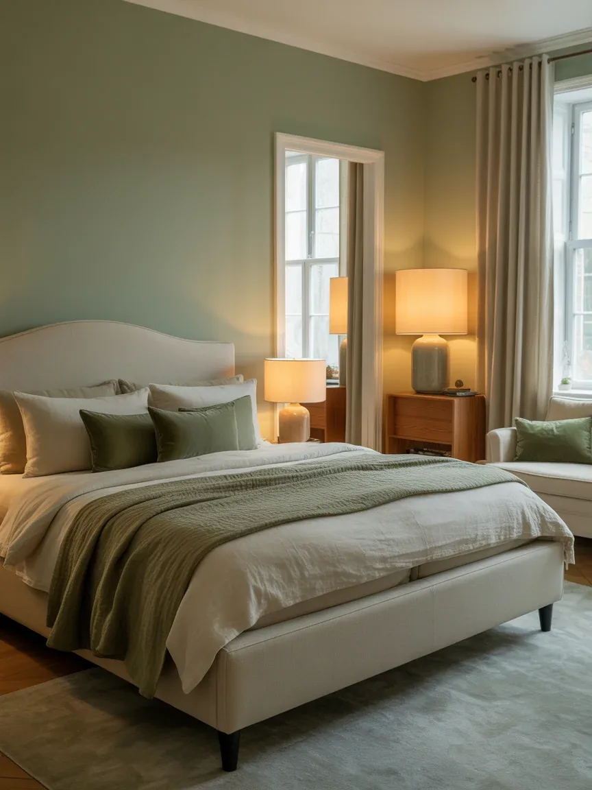 How to Style a Sage Green and Cream Bedroom for a Dreamy Elegant Retreat